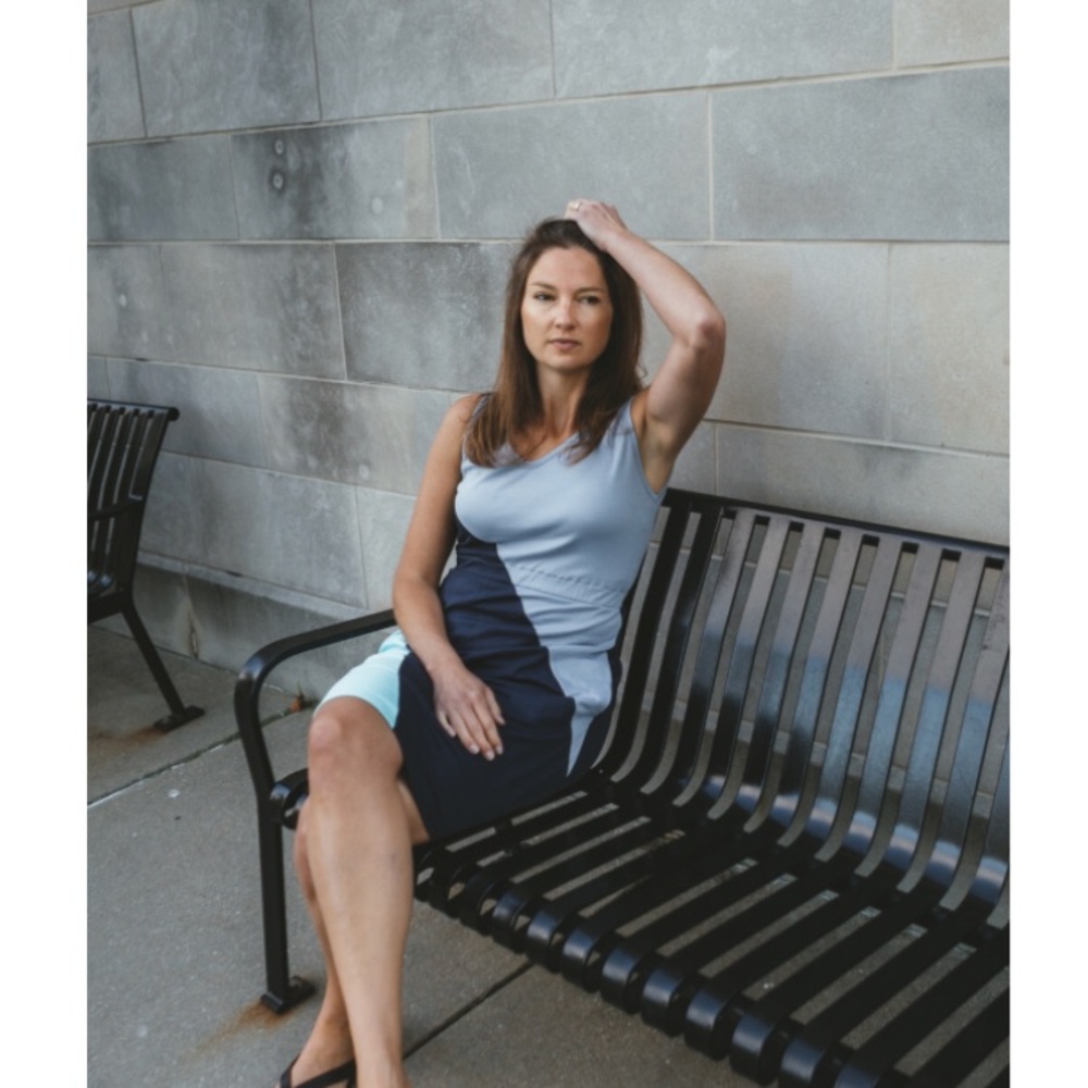 Fair Trade Sunrise Lacy Color-block Dress